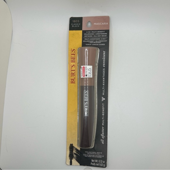 Burt's Bees All Aflutter 4-In-1 Multi-Benefit Mascara - 1805 Classic Black - Picture 1 of 5
